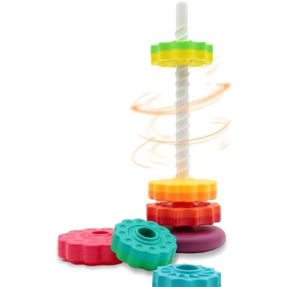 Baby Spin Stack Toy, Stacking Toy for Kids, Baby Spinning Stacking Toy - Picture 6 of 7